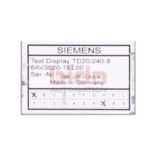 Siemens 6AV3020-1EL00 / 6AV3 020-1EL00 Schnittstellen Modul / Interface Module 24V