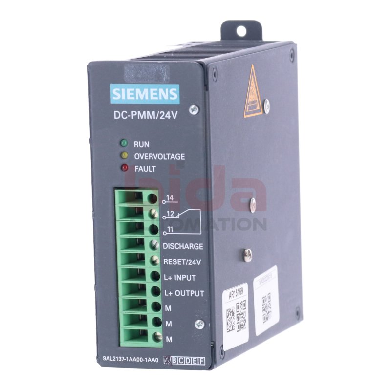 Siemens 9AL2137-1AA00-1AA0 / 9AL2 137-1AA00-1AA0 Power Management Module 24V