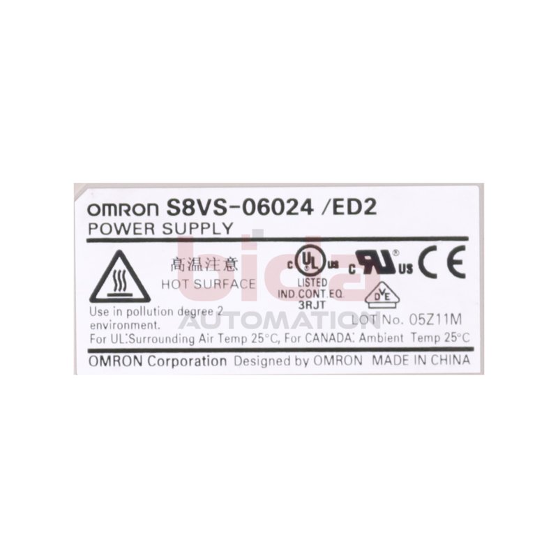 Omron S8VS-06024/ED2 Schaltnetzteil / Switch Power Supply 24V 2,5A