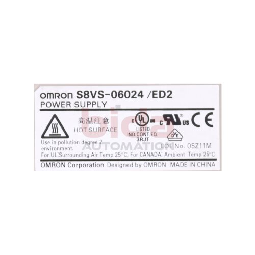 Omron S8VS-06024/ED2 Schaltnetzteil / Switch Power Supply 24V 2,5A