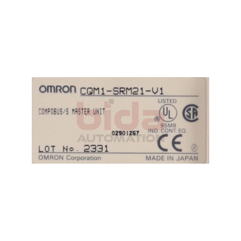 Omron CQM1-SRM21-V1 Combobus/s Master Unit 24VDC 2A