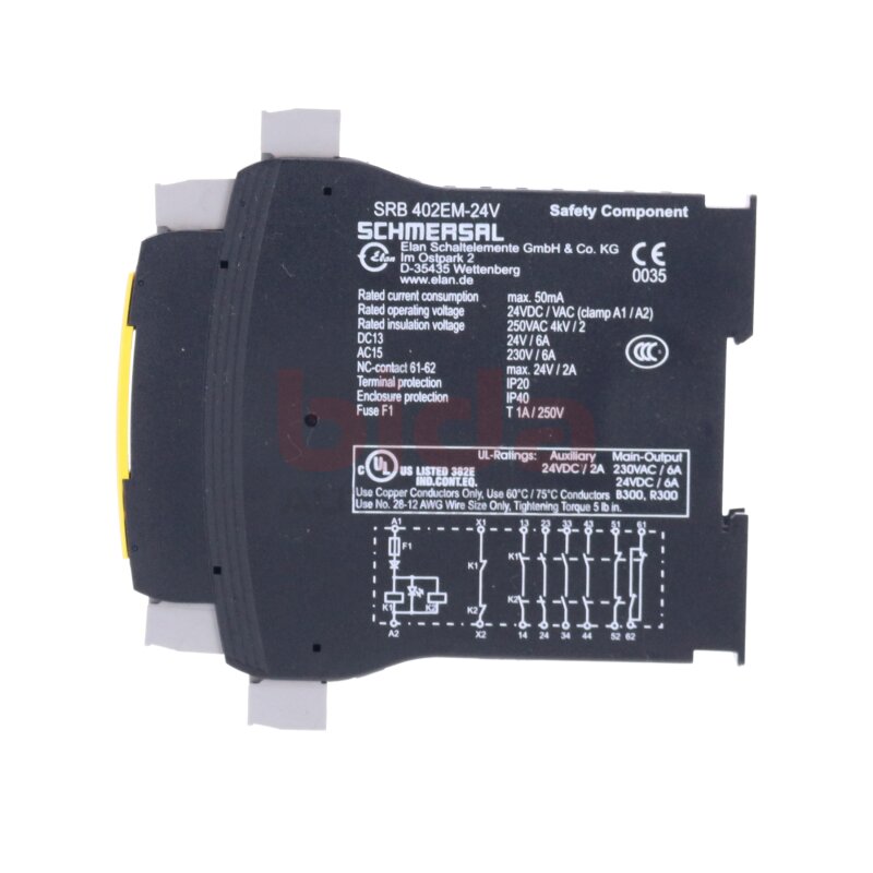 Schmersal SRB 402EM-24V Sicherheitsrelais / Safety Relay 24V 2A 50mA