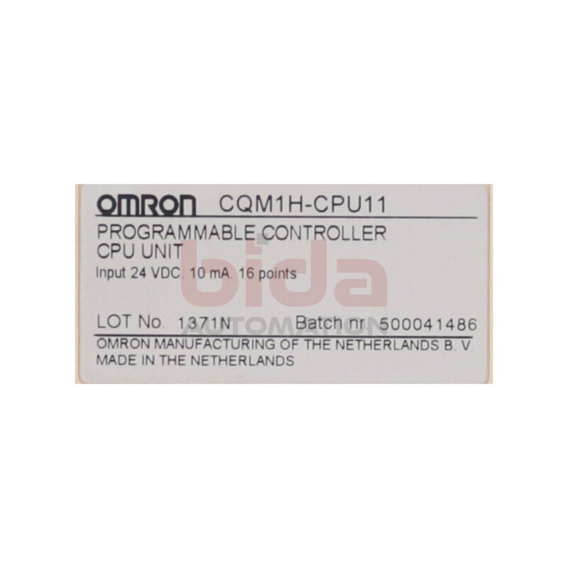 Omron CQM1H-CPU11 pogrammable controller 24VDC 10mA