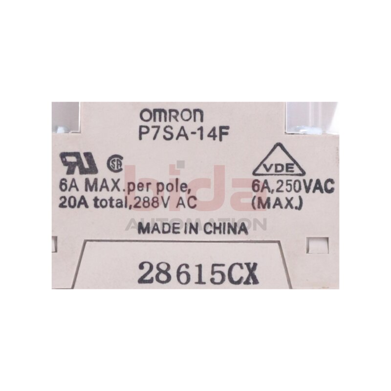 Omron P7SA-14F Relaisockel / relay socket 6A 250VAC