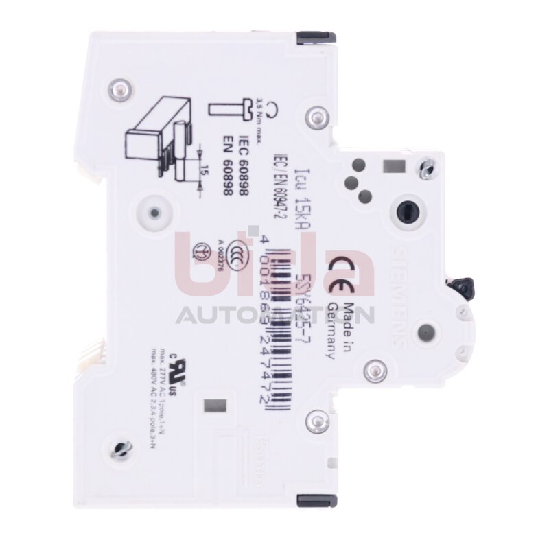 Siemens 5SY64 C25 Leitungsschutzschalter / Circuit Breaker 400V