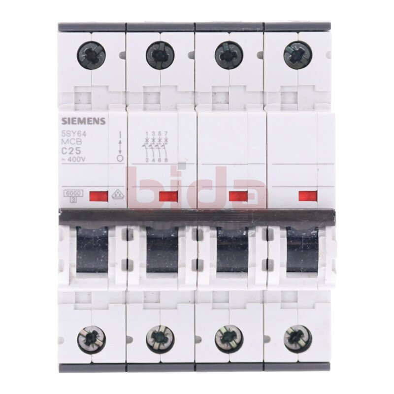 Siemens 5SY64 C25 Leitungsschutzschalter / Circuit Breaker 400V