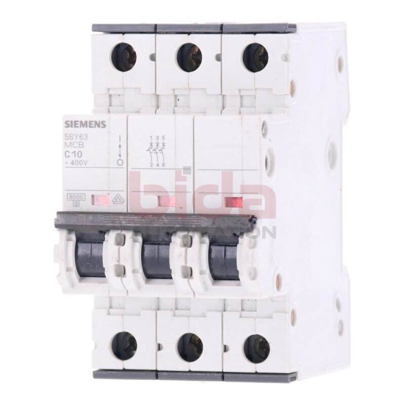 Siemens 5SY63 MCB C10 Leitungsschutzschalter / Circuit Breaker 400V