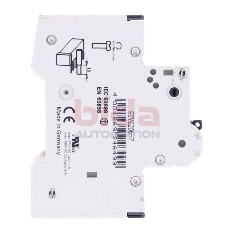 Siemens 5SY6206-7 Leitungsschutzschalter / Circuit Breaker  400V
