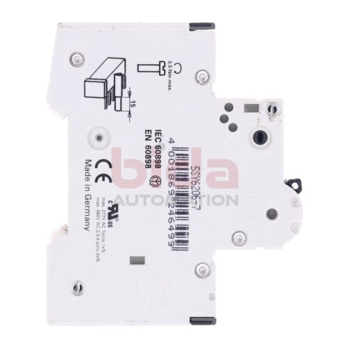 Siemens 5SY6206-7 Leitungsschutzschalter / Circuit Breaker  400V