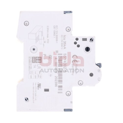 Siemens 5SY43 MCB D2 Leitungsschutzschalter / Circuit Breaker 400V