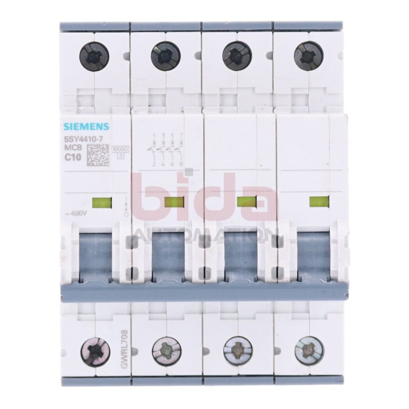 Siemens 5SY4410-7 MCB C10 Leitungsschutzschalter / Circuit Breaker 400V