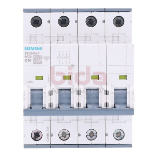 Siemens 5SY4410-7 MCB C10 Leitungsschutzschalter / Circuit Breaker 400V