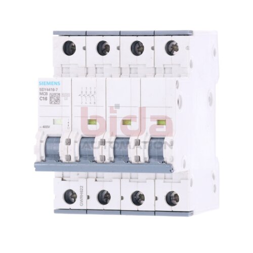 Siemens 5SY4416-7 / 5SY4 416-7 MCB C16 Leistungsschalter / Circuit Breaker 400V