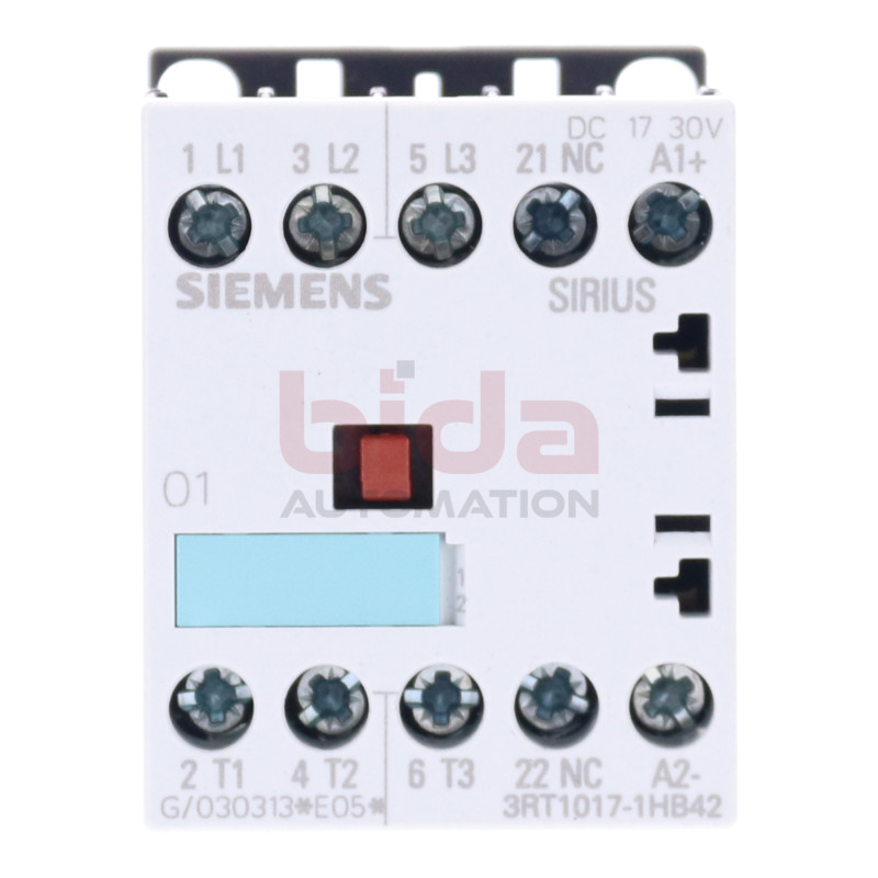 Siemens 3RT1017-1HB42 / 3RT1 017-1HB42 Leistungssch&uuml;tz / Power contactor 12A 400V