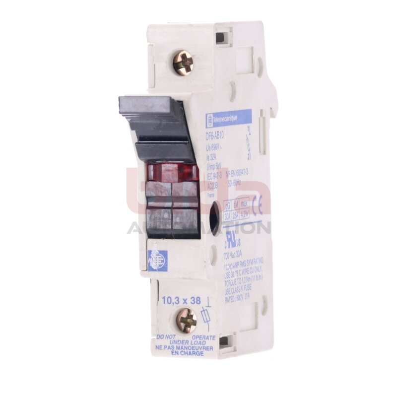 Telemecanique DF6-AB10 Sicherungshalter 7 fuse holder 700VAC 30A