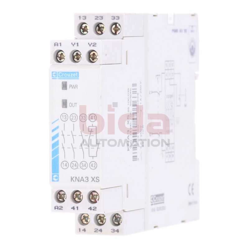 Crouzet KNA3 XS 85 100 036 (3593150005638) Sicherheitsrelais / Safety Relay 24 VAC
