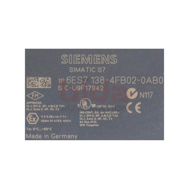 Siemens 6ES7 138-4FB02-0AB0 /  6ES7138-4FB02-0AB0  Elektronik Modul / Electronic Module