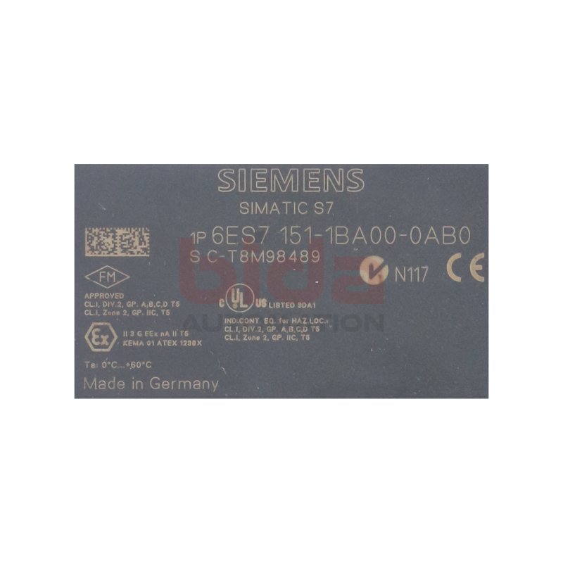 Siemens 6ES7 151-1BA00-0AB0 / 6ES7151-1BA00-0AB0 SIMATIC DP, INTERFACEMODUL