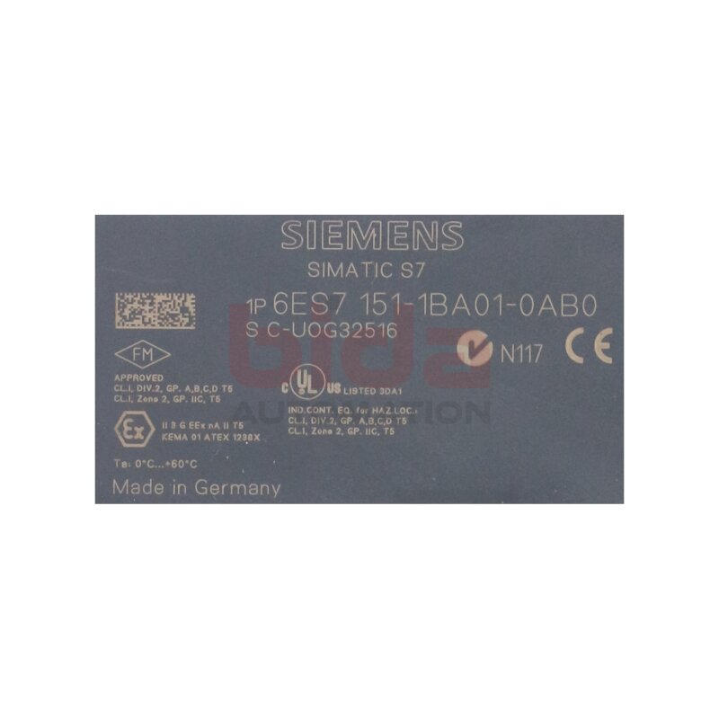 Siemens 6ES7 151-1BA01-0AB0 / 6ES7151-1BA01-0AB0 SIMATIC DP, INTERFACEMODUL 24V