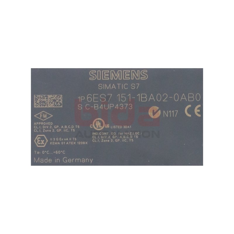 Siemens 6ES7 151-1BA02-0AB0 / 6ES7151-1BA02-0AB0 SIMATIC DP,Schnittstellen-Modul / Interface-Modul 24V