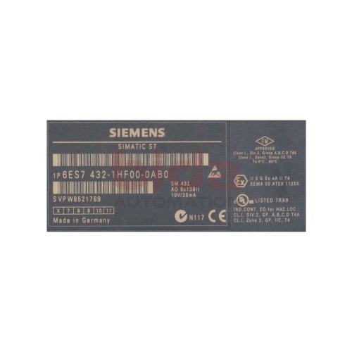 Siemens 6ES7 432-1HF00-0AB0 / 6ES7432-1HF00-0AB0 Analog-Ausgabe/ Analogue output