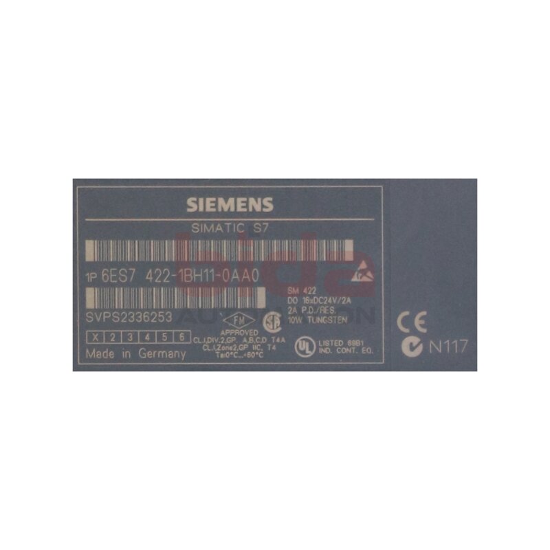 Siemens 6ES7 422-1BH11-0AA0 / 6ES7422-1BH11-0AA0 Digitalausgabe / Digital Output 24V 2A