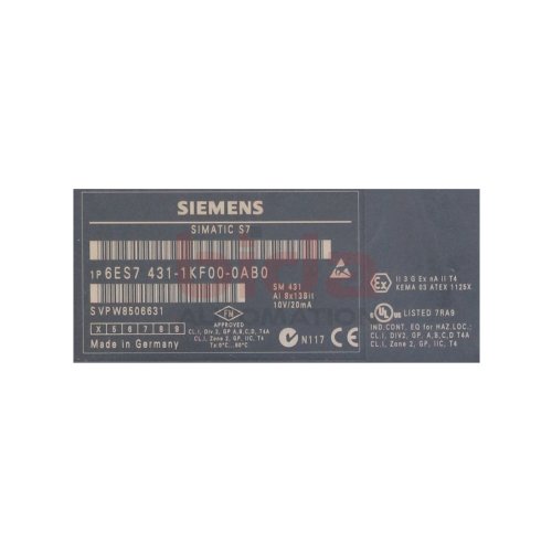 Siemens 6ES7 431-1KF00-0AB0 / 6ES7431-1KF00-0AB0 Analogeingabe / analogue input