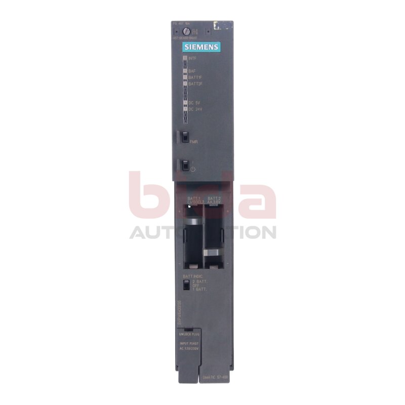 Siemens 6ES7 407-0KA02-0AA0 / 6ES7407-0KA02-0AA0 Stromversorgung / Power Supply 120/230V 10A