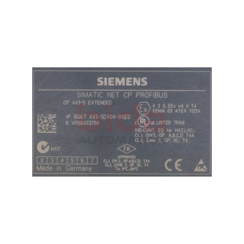 Siemens 6GK7 443-5DX04-0XE0 / 6GK7443-5DX04-0XE0 Kommunikationsprozessor / Communication prozessor