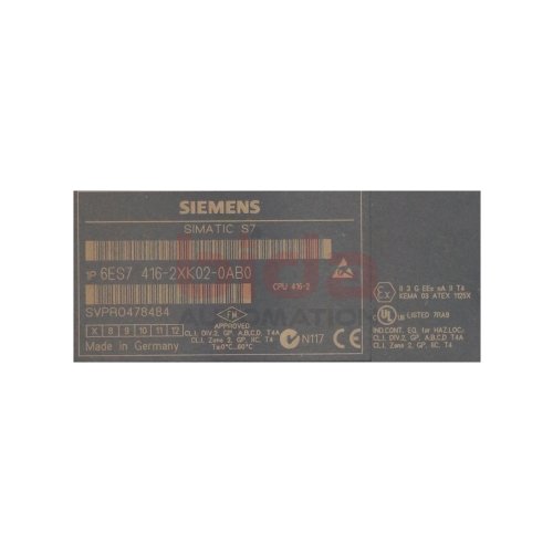 Siemens 6ES7 416-2XK02-0AB0 / 6ES7416-2XK02-0AB0 Arbeitsspeicher/ main memory