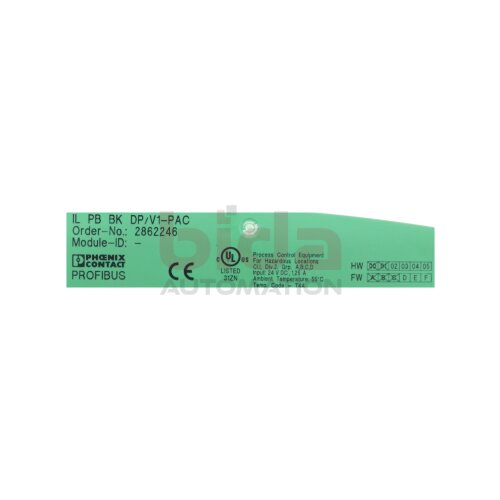 Phoenix Contact IL PB BK DP/V1-PAC (2862246) Buskoppler / bus coupler 24VDC 1,25A