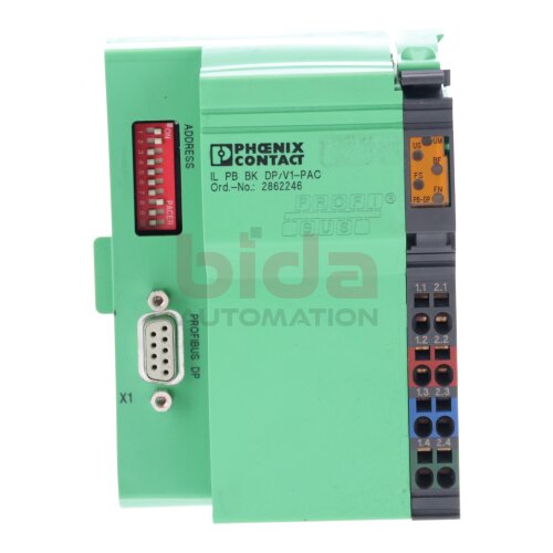 Phoenix Contact IL PB BK DP/V1-PAC (2862246) Buskoppler / bus coupler 24VDC 1,25A