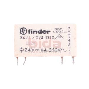 Finder 34.51.7.024.0310 Relais / Relay 24V 6A 250V
