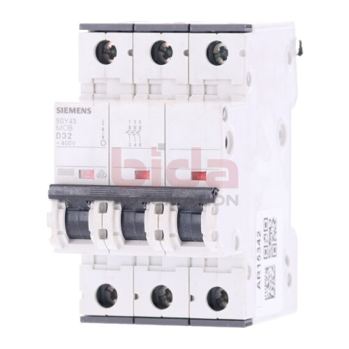 Siemens 5SY4332-8 (5SY43 MCB D32) Leitungsschutzschalter / Circuit Breaker 400V