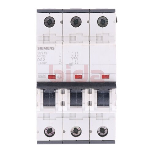 Siemens 5SY4332-8 (5SY43 MCB D32) Leitungsschutzschalter / Circuit Breaker 400V