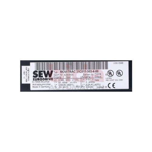 SEW MOVITRAC 31C011-503-4-00 Frequenzumrichter / Frequency Converter 3x380..500V 2,4A