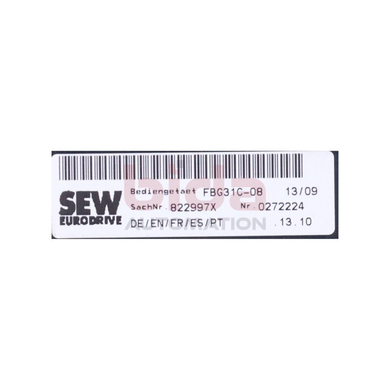 SEW FBG31C-08 Bedienger&auml;t / Operating device