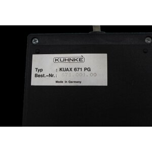 Kuhnke KUAX 671 PG Steuerung Bedieneinheit Control Unit...