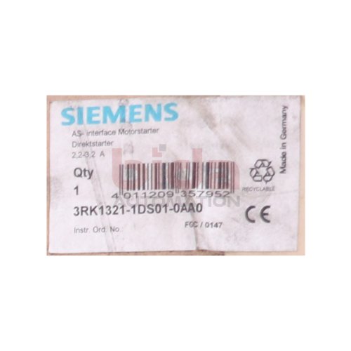 Siemens 3RK1321-1DS01-0AA0 / 3RK1 321-1DS01-0AA0 AS-INTERFACE MOTORSTARTER 24V