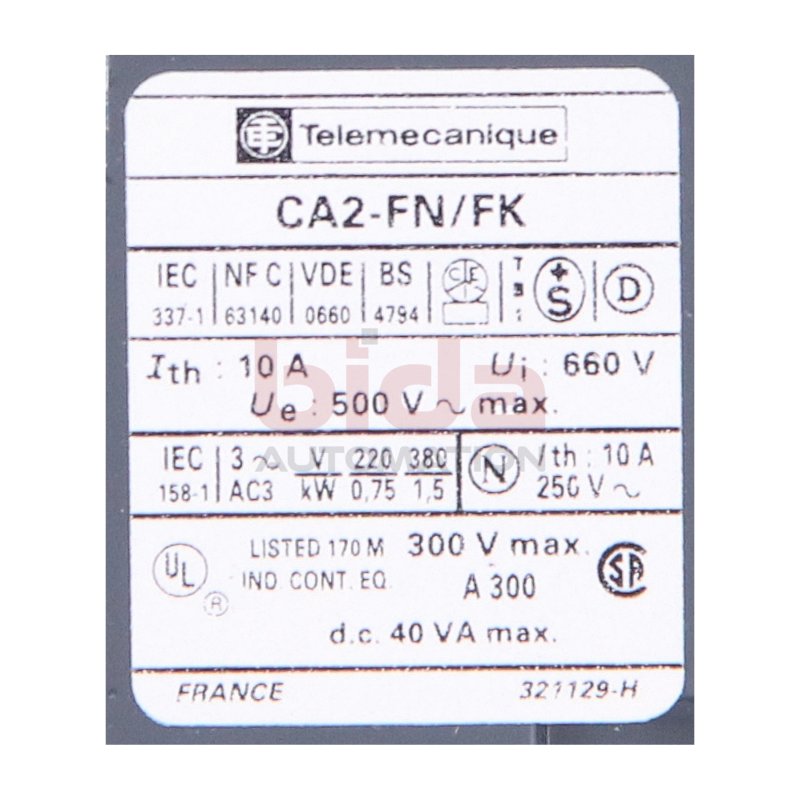 Telemecanique CA2-FN/FK Hilfssch&uuml;tz Auxiliary Contactor