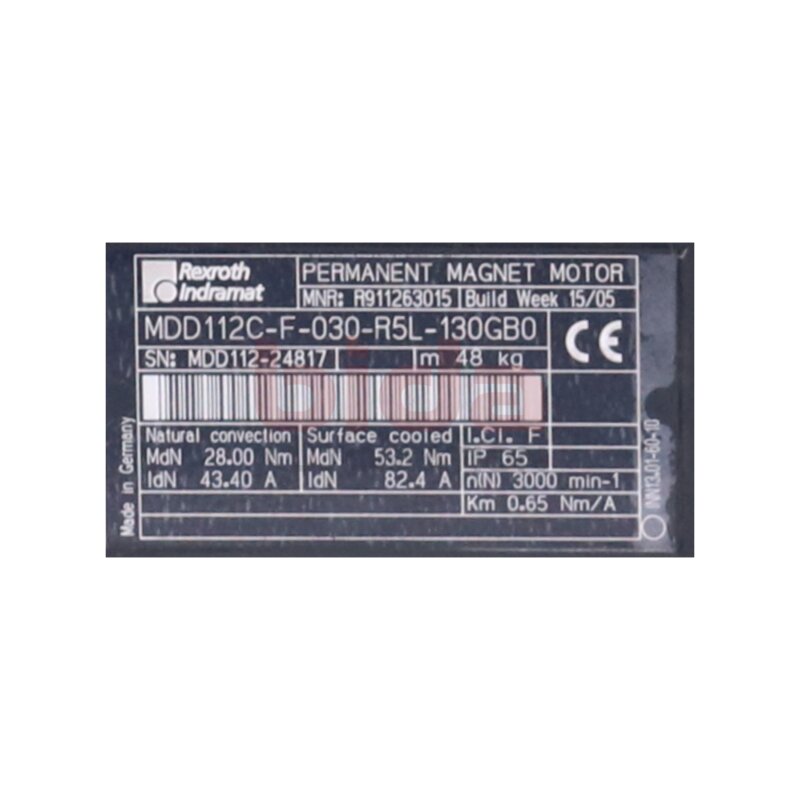 Rexroth Indramat MDD112C-F-030-R5L-130GB0 Servomotor / Servo Motor