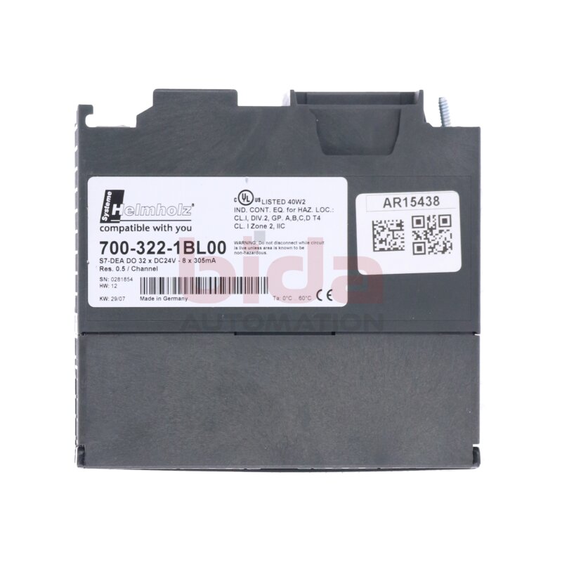 Systeme Helmholz 700-322-1BL00 Digitalausgabe / Digital Output 24VDC