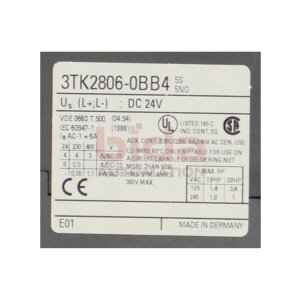 Siemens 3TK2806-0BB4 Schütz-Sicherheitskombination...