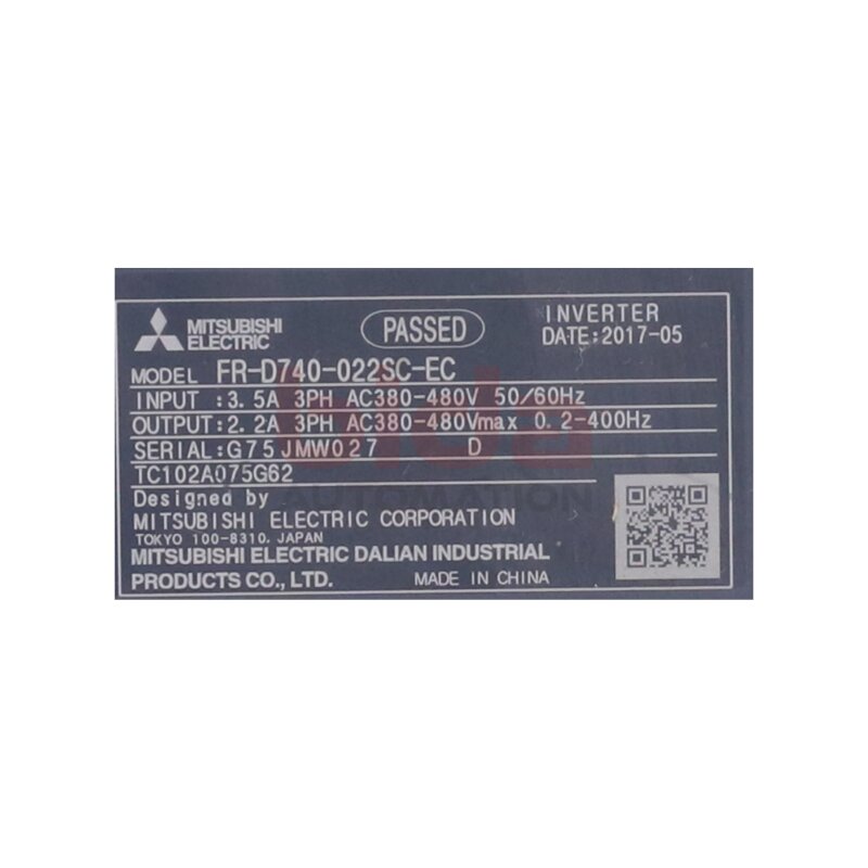 Mitsubishi FR-D740-022SC-EC Frequenzumrichter / Frequency Converter 380-480V