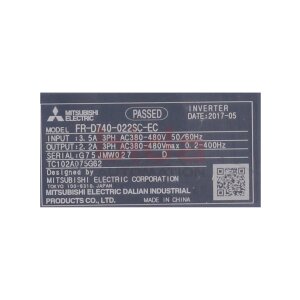 Mitsubishi FR-D740-022SC-EC Frequenzumrichter / Frequency...