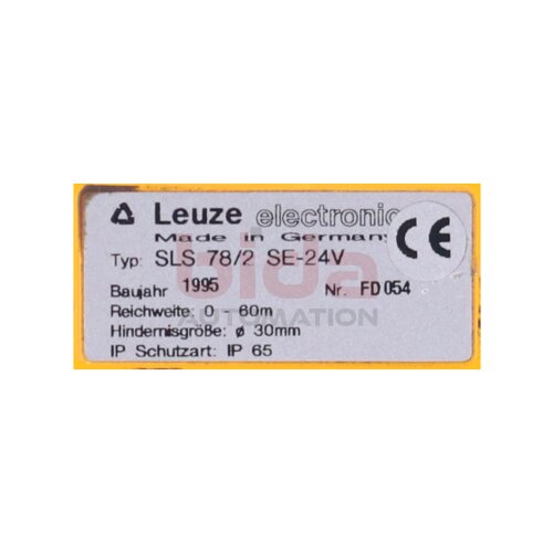 Leuze electronic SLS 78/2 SE-24V  Lichtschranke / Photoelectric Barrier