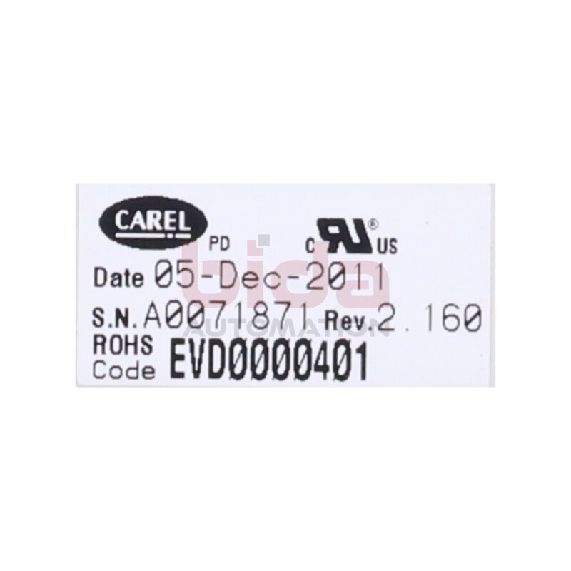 Carel EVD0000401 (EVD4) Control Modul