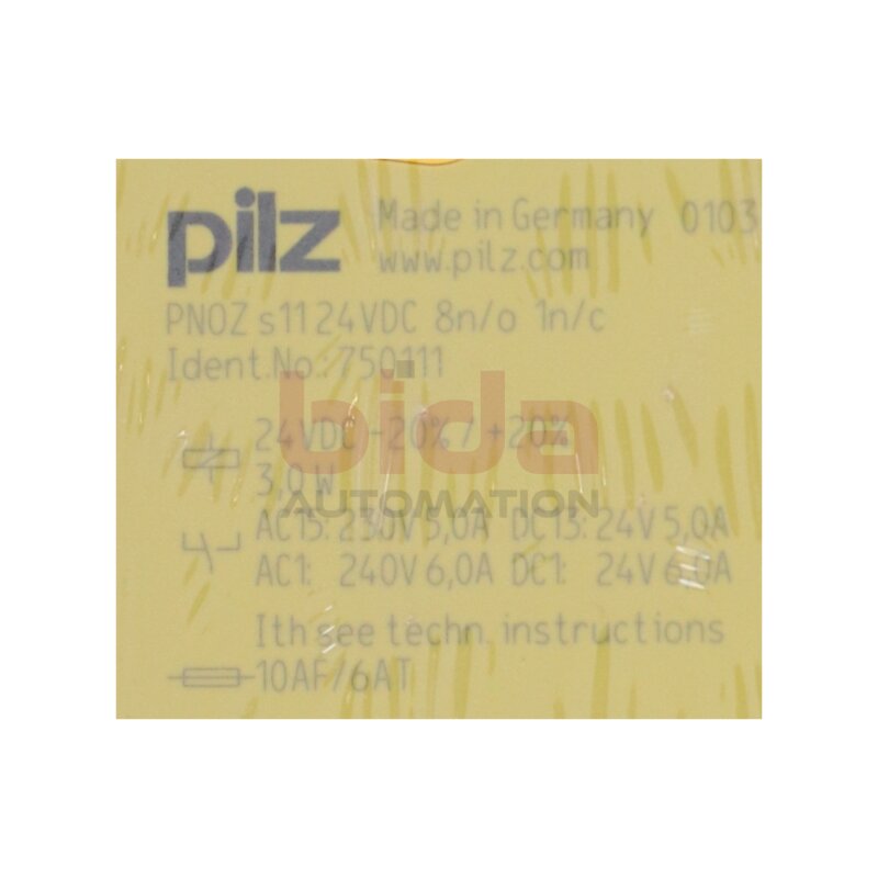Pilz 750111 Sicherheitsrelais / Safety Relay 24VDC