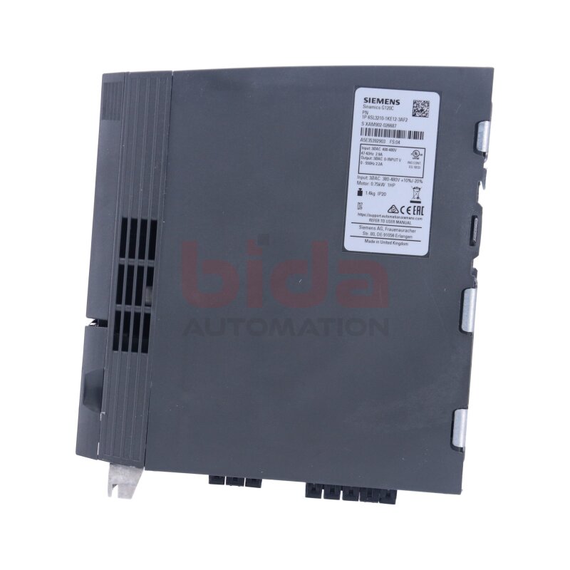 Siemens 6SL3210-1KE12-3AF2 / 6SL3 210-1KE12-3AF2 Frequenzumrichter / Frequency Converter