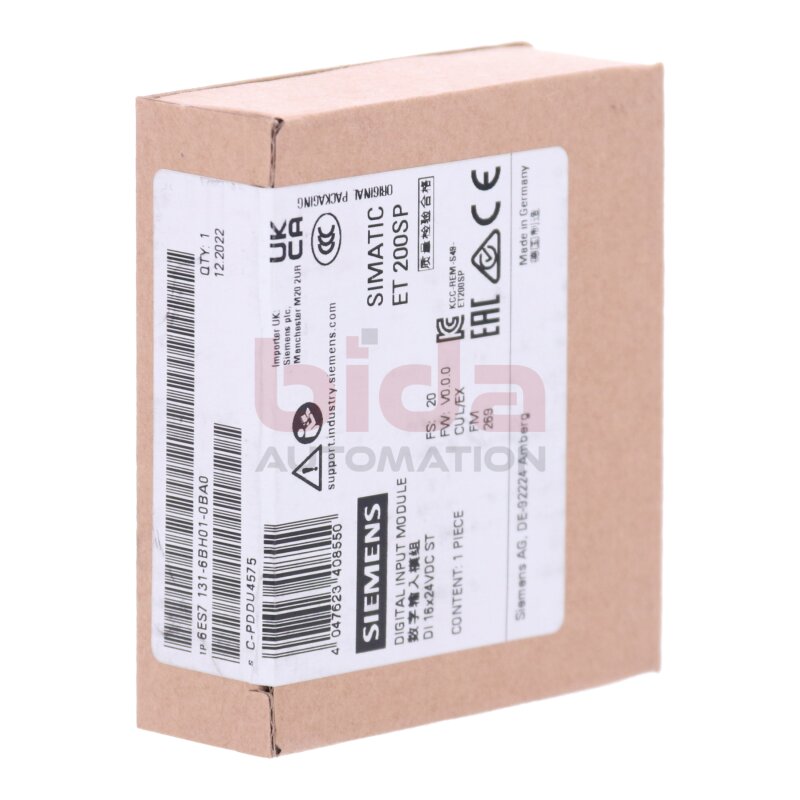 Siemens 6ES7131-6BH01-0BA0 / 6ES7 131-6BH01-0BA0 Eingangsmodul / Input Module 24VDC